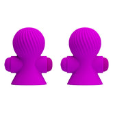 Pretty Love 12 Function Womens Nipple Sucker Purple Nipple and Clit Clamps
